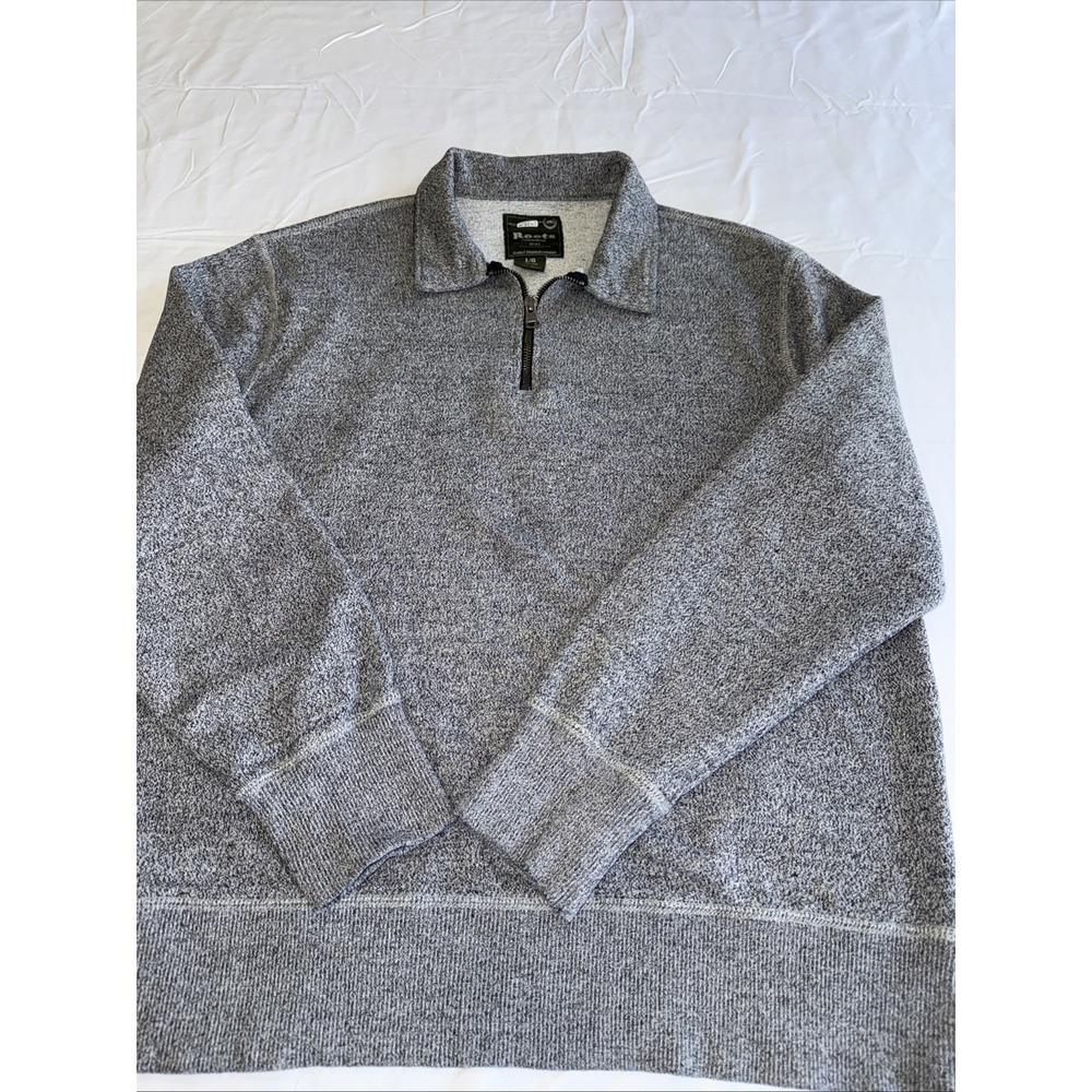 Roots Unisex L Gray/Black Zip Sweatshirt/Sweater Canada Collection